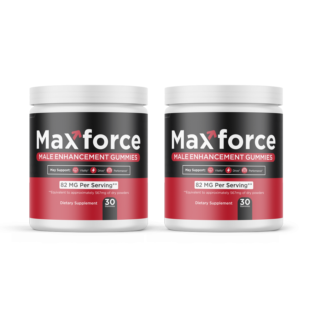 Max Force Premium Men's Wellness Supplement - 2 Bottle Package